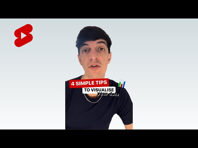 4 simple tips to visualise your data #shorts