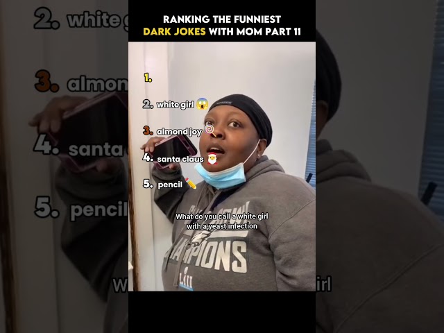 Ranking the Funniest Dark Jokes With Mom Part 11 😳😂 #shorts #funny #joke #darkhumor