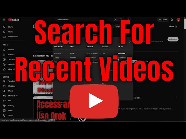 How To Search For Recently Uploaded Videos On YouTube [Guide]