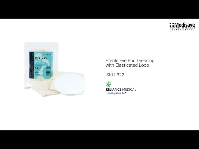 Sterile Eye Pad Dressing with Elasticated Loop 322