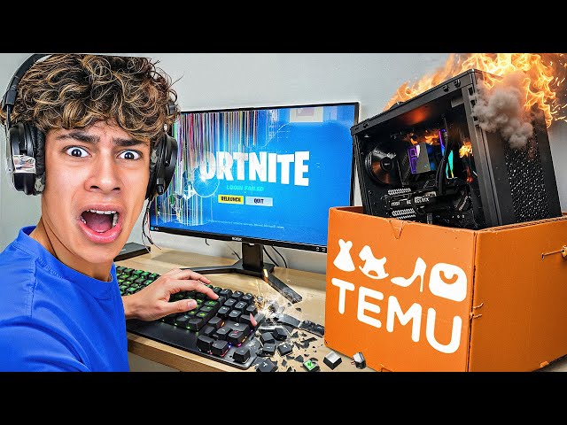 I Played Fortnite Using ONLY TEMU Gaming Products