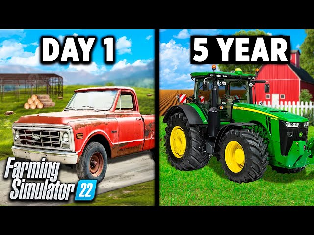 I spent 1825 DAY rebuilding my family farm! Here's What Happened! Farming Simulator 22