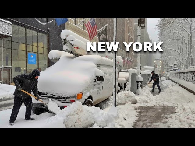 NYC’s Blizzard 2026 New York City BIGGEST Snowstorm in Manhattan Heavy Snow Walk 4K