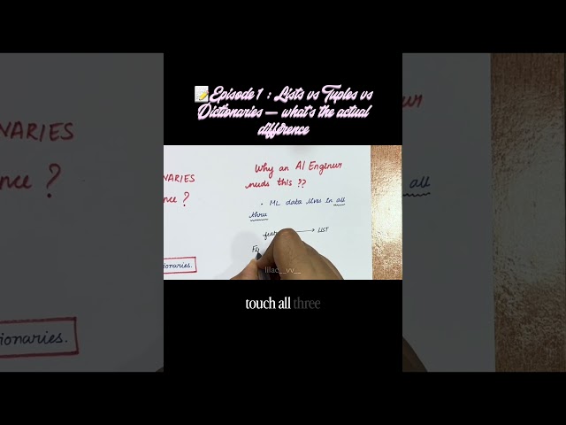 Lists vs Tuples vs Dictionaries — Simply Explained | Python for Beginners | EP 1