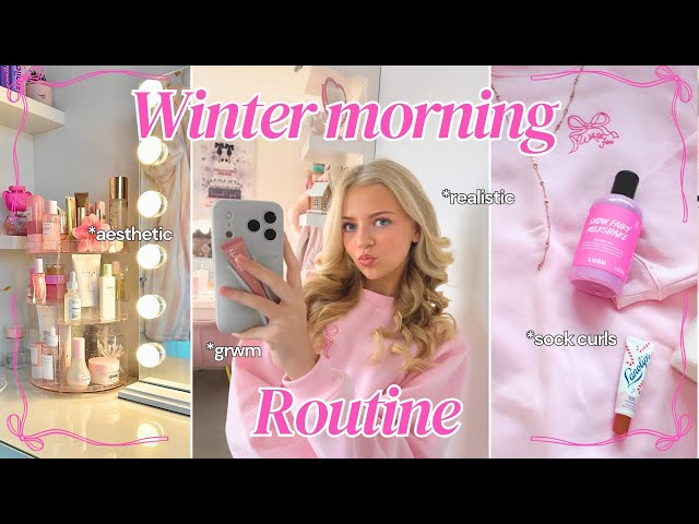 *realistic* 10AM MORNING ROUTINE | cozy | that girl🎀❄️