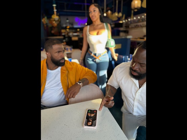 When Bishop sees D’s face pop up on MoMos phone!