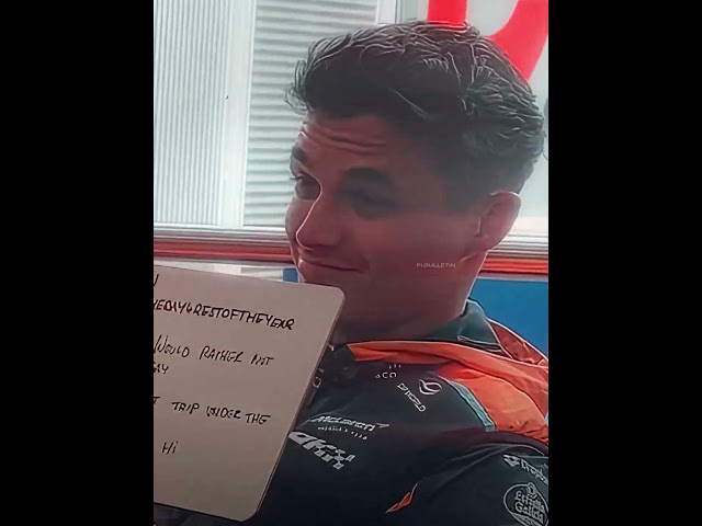 Lando Norris's top 3 dating activities #f1 #formula1 #f1edit