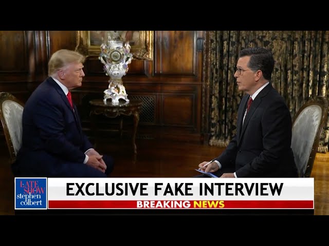Stephen Colbert’s Interview Of Sean Hannity’s Interview Of The Former President