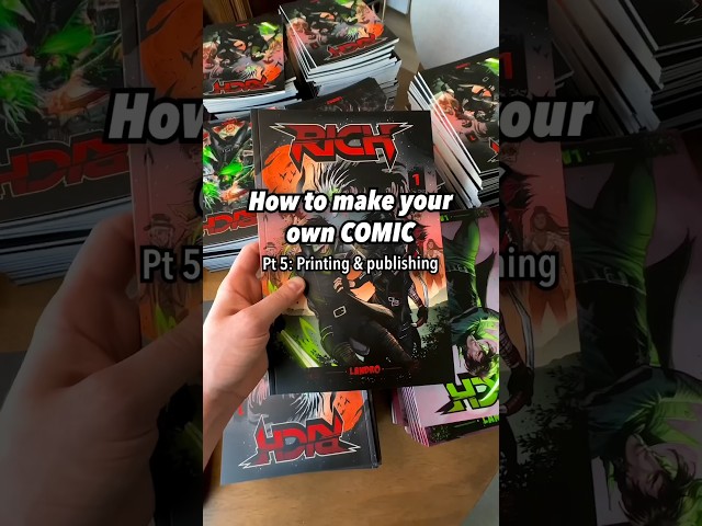 How to make your own comic pt 5 #comicart #makingcomics #arttutorial #comicartist