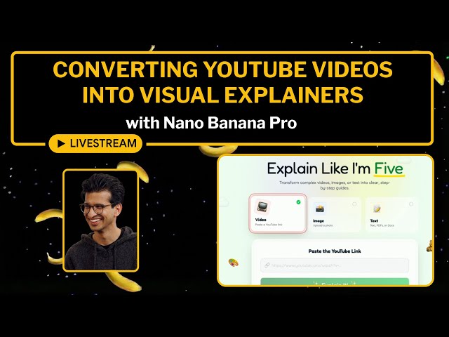 Converting YouTube Videos into Visual Explainers with Nano Banana Pro
