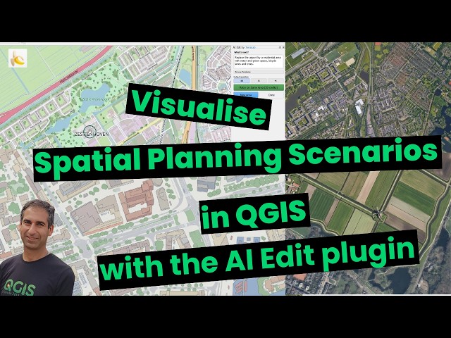 Visualise Spatial Planning Scenarios in QGIS with the AI Edit Plugin by Terralab
