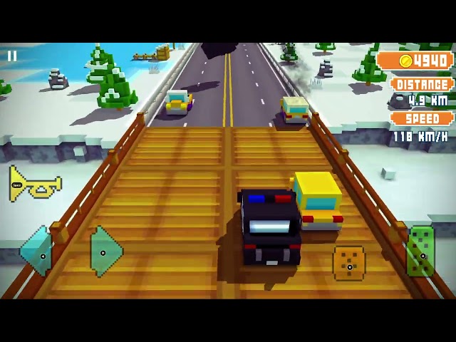 BLOCKY HIGHWAY TRAFFIC RACING ANDROID GAMEPLAY