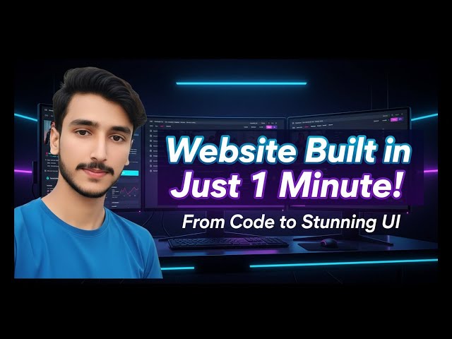 Website Built in Just 1 Minute | Code → Live UI