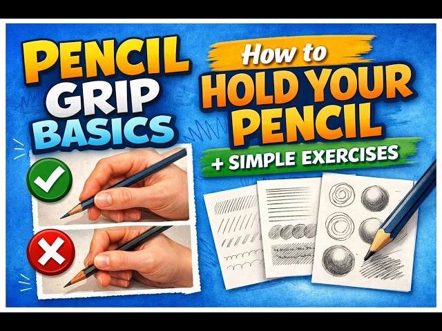 Pencil Grip Basics: How to Hold Your Pencil + Simple Exercises