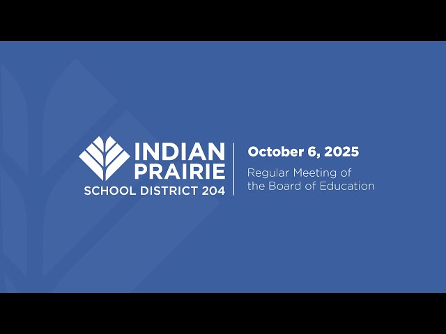 Board of Education Meeting 10/06/2025