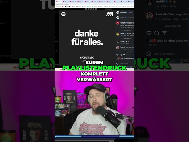 Die Modus Mio Playlist wird geschlossen. Oh wie schade!  #deutschrap #reaction #modusmio