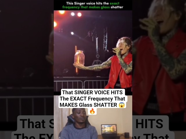 That SINGER VOICE MAKES Glass SHATTER 😱🔥 #music #musicians #explore #challenges