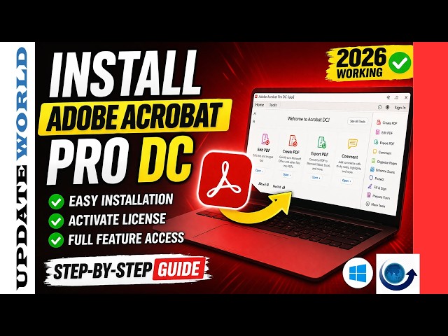 Install Adobe Acrobat Pro DC & Activate License (Step-by-Step Guide 2026)