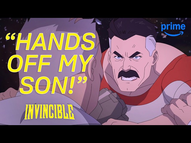 Omni-Man & Oliver vs. Conquest | Invincible Season 4 | Clip | Prime Video