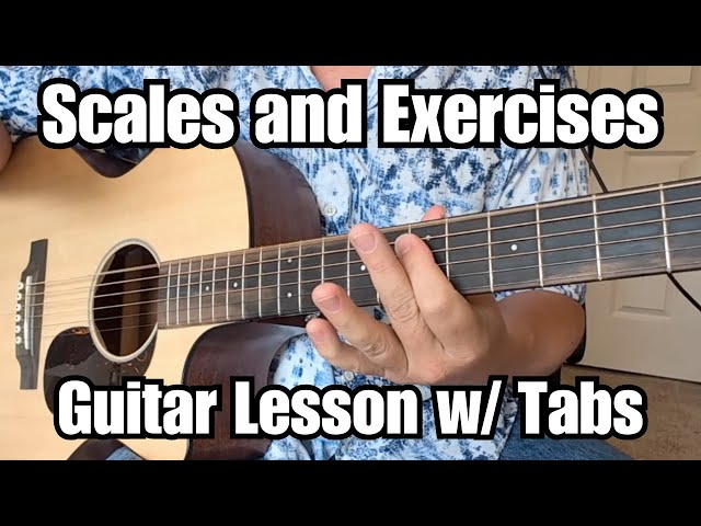 BEGINNER to ADVANCED GUITAR LESSON Scales and Exercises in E 
