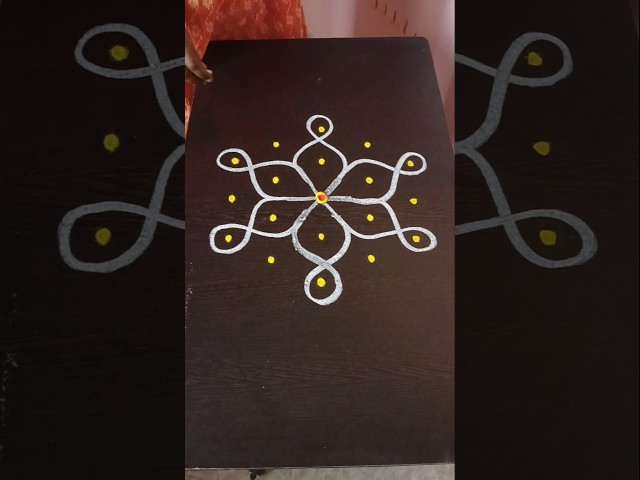 Daily kolam designs #rangoli #rangolidesigns #shortsfeed #shorts #kolam #muggulu #newshorts #easy#yt