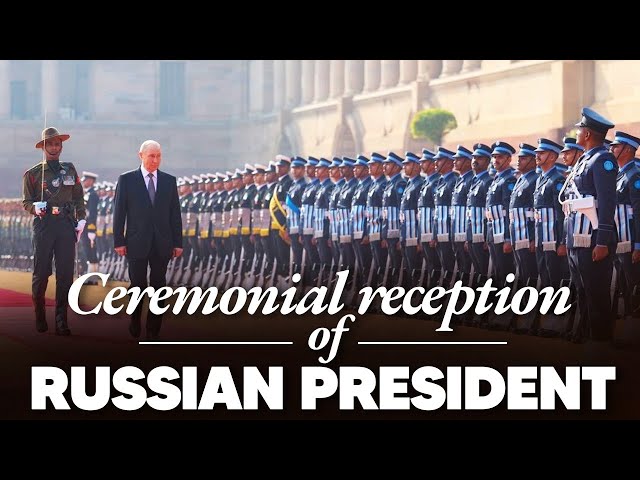 LIVE: PM Modi at ceremonial reception of Russian President Putin at Rashtrapati Bhavan