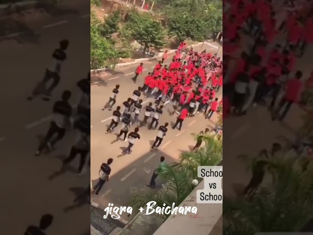 jigara +Bhaichara          school vs school fight 😈#shorts  status video 🤼‍♂️
