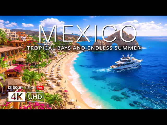 FLYING OVER MEXICO 4K DRONE FOOTAGE 2026 (UHD) | Cancun, Tulum, Maya Riviera & Deep House Chill