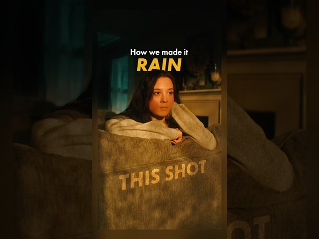 Using fake rain to make a cinematic shot #filmmaking #cinematography
