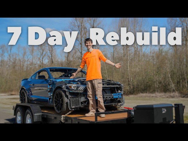 I Got My WRECKED Shelby GT350 Running & Driving! (First Test Drive)