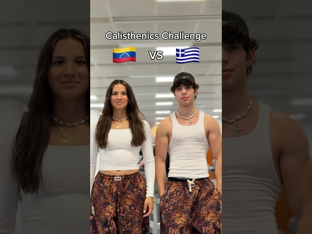 IMPOSSIBLE calisthenics couple challenge 💀 who won🤔 #calisthenics #motivation #gym #gymmotivation