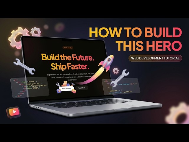 Create a Modern Startup Hero Section with Animated Gradient Text | HTML & CSS Tutorial