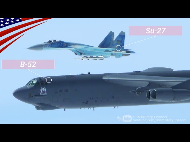 View from B-52 Bomber: Russian Jets Dangerously Buzz & NATO-Ukrainian Jets Escort (Aug-Sept 2020)