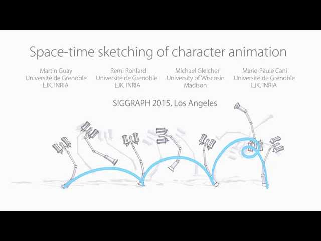 Space-time sketching of character animation (SIGGRAPH 2015)