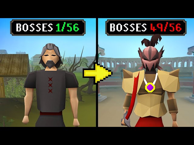 Killing every Boss in Runescape, using ONLY their loot
