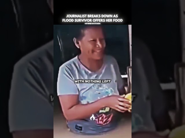Flood Victim’s Selfless Act Moves Journalist to Tears 💔