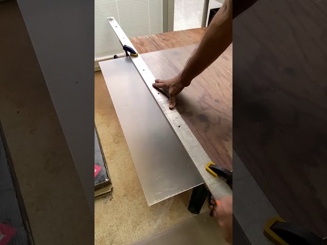 Cut a Thin Acrylic Sheet Without a Saw   #shorts