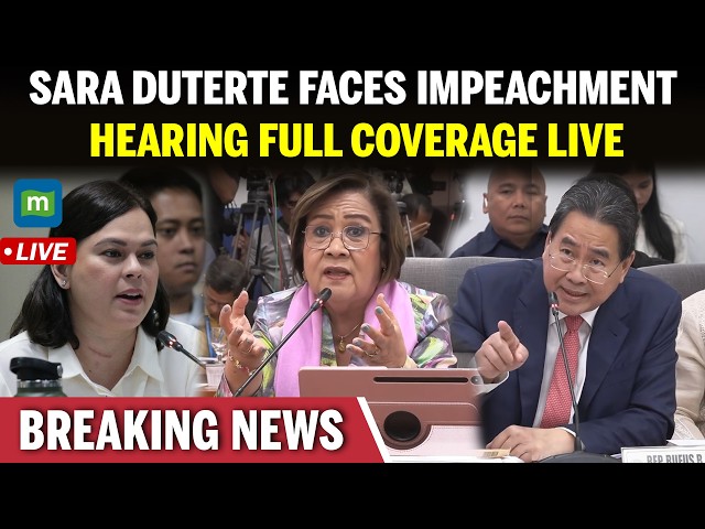 LIVE: House holds hearing on impeachment complaints vs. VP Sara Duterte | Philippine Senate LIVE