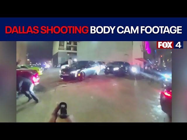 Body camera video show chaotic Downtown Dallas shooting