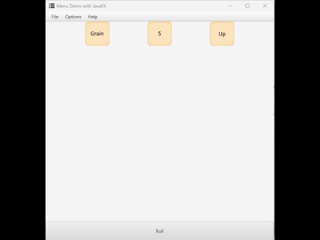 JavaFX Menus and Functionality
