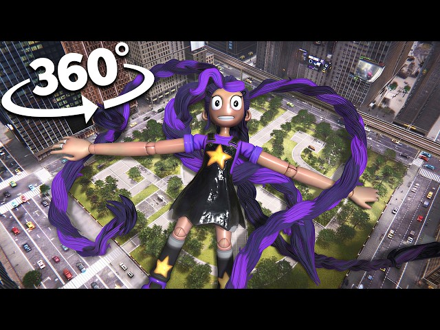 360° LILY LOVE BRAIDS - Attack In City! | VR 8K( Poppy Playtime Chapter 5)