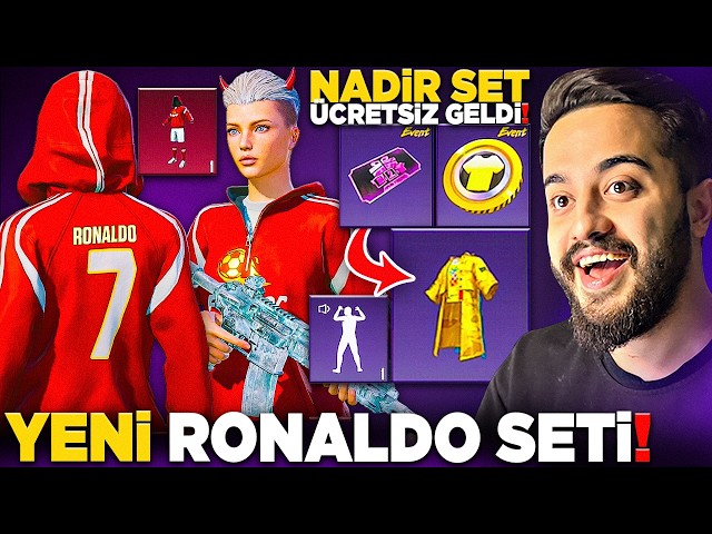 WOW! NEW RONALDO SET IS HERE! THE RARE YELLOW SET IS FREE! PUBG Mobile