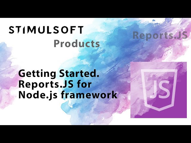 Working with a reporting tool for JavaScript the in Node.js framework [2020]