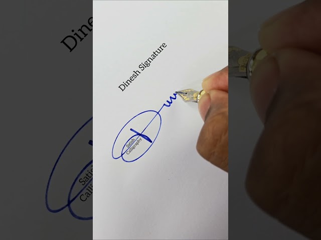 Dinesh Signature | Signature | Letter D Signature | D signature style | D Sign #signature #shorts