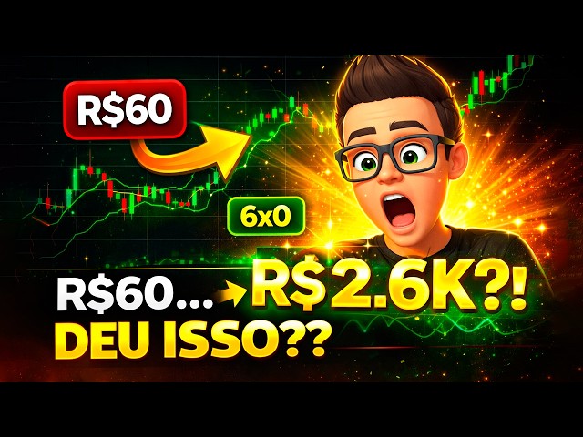 DEPOSITEI O MÍNIMO (R$60)… OLHA NO QUE DEU 😳 (6x0)