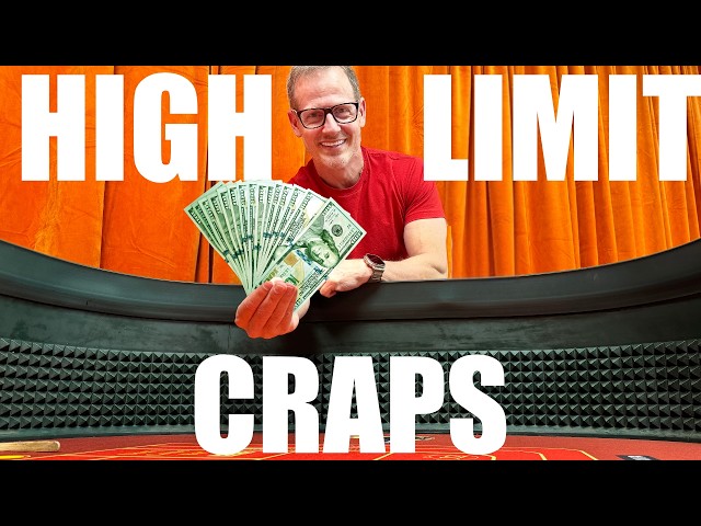 We Win 20k On High Limit Craps (AMAZING ROLL!)