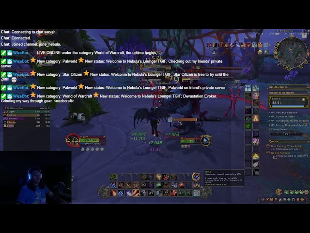 Welcome to Nebula's Lounge! TGIF; Random gaming | WoW Midnight; Devastation Evoker; noobcraft