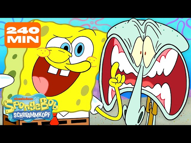 SpongeBob | 4 Stunden SpongeBob! 🧽 | SpongeBob Schwammkopf