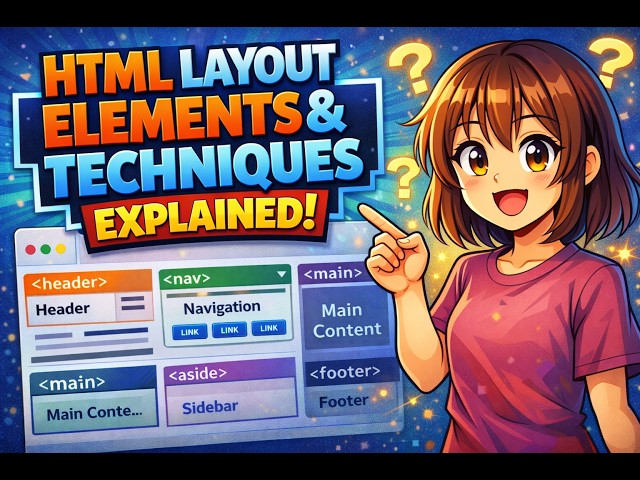 HTML Layout Elements & Techniques Explained | Build Clean Webpage Layouts 🚀 Beginner to Advance