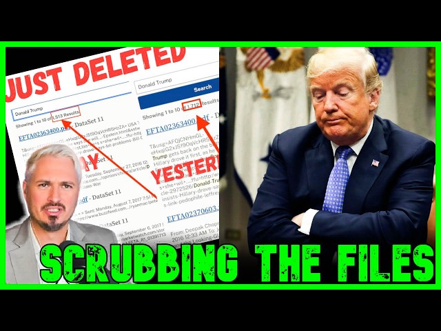 DOJ MASS SCRUBS Epstein Files With Trump’s Name